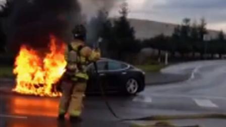 Tesla Motors shares fell 6 percent Wednesday, Oct. 2, 2013 as video from a fire in one of its $70,000 electric cars surfaced online.