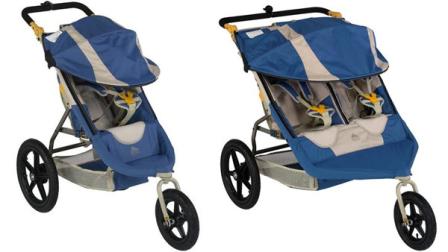A voluntary recall of about 3,000 Kelty jogging strollers is under way due to a risk of injury to children and adults.