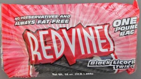 Red Vines brand black licorice is shown in this file photo provided by the California Department of Public Health.