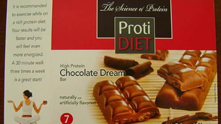 ProtiDiet High Protein Chocolate Dream bars are being recalled due to possible salmonella contamination.