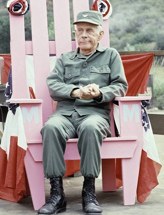 Actor Harry Morgan of 'M*A*S*H*' is shown on the...