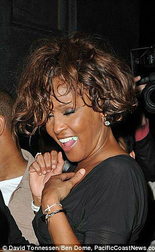 Singer Whitney Houston is seen attending a Grammy Awards event at Tru Hollywood Nightclub in Hollywood on Thursday, Feb. 9, 2012.