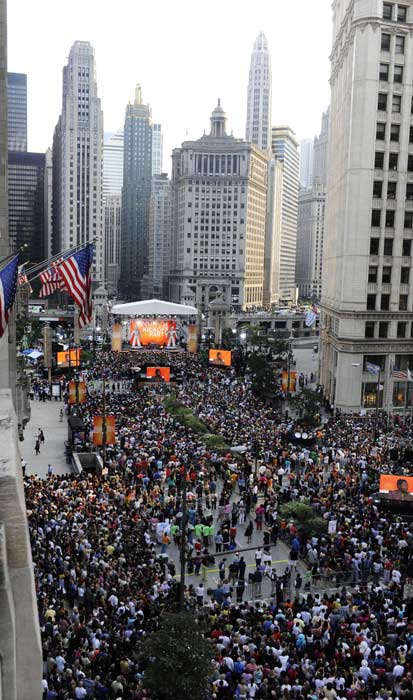 The largest single audience taping of 'The Oprah...