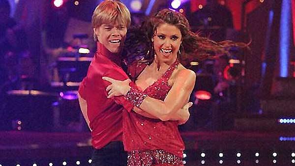 Shannon Elizabeth and Derek Hough