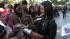 Julia Jones, Leah Clearwater, chats with the...
