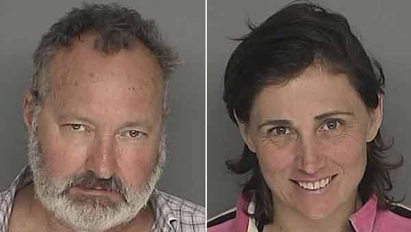 Randy and Evi Quaid were arrested for felony residential burglary at a home on the 1300 block of East Mountain Drive in Santa Barbara on Saturday, Sept. 18, 2010.