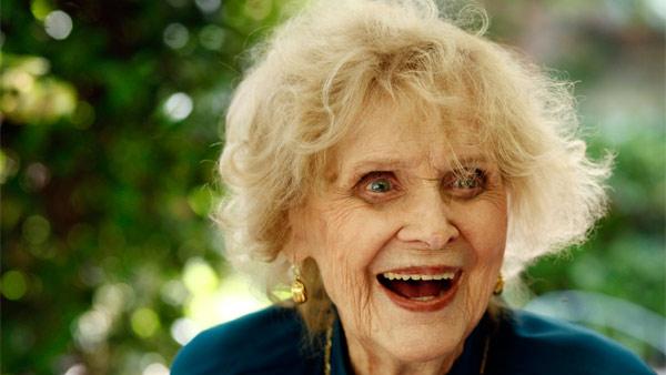 Actress Gloria Stuart poses for a portrait in Los Angeles, Monday, July 19, 2010. Stuart celebrated her 100th birthday on July 4, 2010.