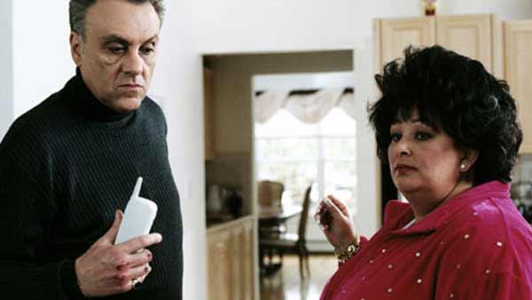 Actress Denise Borino-Quinn appears in a scene on the TV show, 'The Sopranos.' Borino-Quinn died on Wednesday, Oct. 27, 2010 after a long battle with liver cancer.