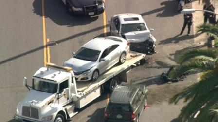 Actor David Arquette was injured in a car accident on Doheny Drive in Beverly Hills Friday afternoon.
