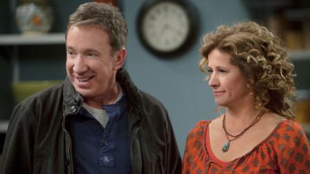 Tim Allen and Nancy Travis in a scene from the new ABC comedy series, Last Man Standing.