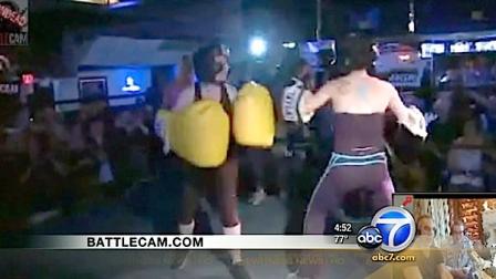 Nadya Suleman appears at a celebrity boxing match on Wednesday, June 29, 2011.