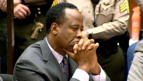 Conrad Murray is seen at sentencing in a Los Angeles courtroom on Tuesday, Nov. 29, 2011.