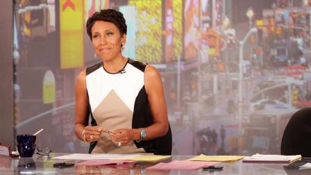 Robin Roberts makes her final appearance on Good Morning America on Thursday, Aug. 30, 2012, before taking medical leave.