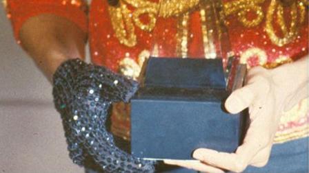 Michael Jacksons crystal-encrusted glove sold at an auction for $199,000.