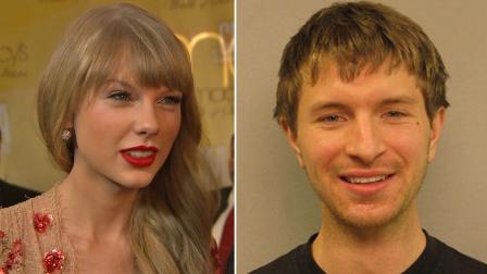 Left: Singer Taylor Swift talks to OTRC.com at the CMA Awards on November 1, 2012. Right: Jacob Kulke, a man arrested for climbing a fence at Taylor Swifts Nashville home, is seen in an undated photo.