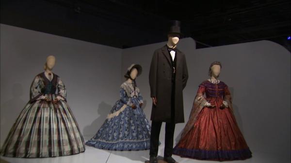 Costumes from the film 'Lincoln' on display at the Fashion Institute of Design and Merchandising's 21st annual Art of Motion Picture Costume Design in downtown Los Angeles.
