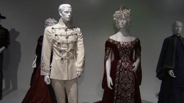 Costumes from the film 'Anna Karenina' on display at the Fashion Institute of Design and Merchandising's 21st annual Art of Motion Picture Costume Design in downtown Los Angeles.