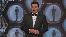 Seth MacFarlane hosts the 85th Oscars on Sunday, Feb. 24, 2013.