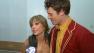 Olympic figure skater Dorothy Hamill and her partner Tristan MacManus in an interview with Eyewitness News on Tuesday, March 26, 2013.