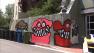 Graffiti is seen at Chris Browns Hollywood Hills house in this May 2013 photo.