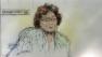 Artist rendering shows Katherine Jackson inside a courtroom during the Michael Jackson wrongful death trial on Thursday, May 23, 2013.