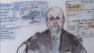 A courtroom sketch shows David Fournier, a nurse anesthetist and defense witness for AEG, during the Michael Jackson wrongful death trial on Thursday, July 25, 2013.
