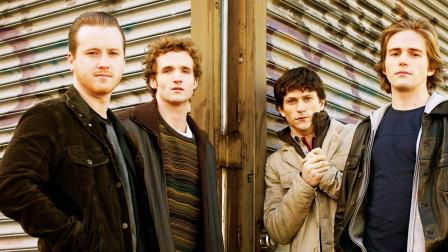 This photo shows actors, from left, Thomas Guiry, Billy Lush, Jonathan Tucker and Michael Stahl-David.