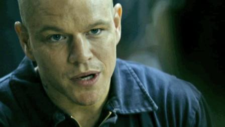 Matt Damon is seen in this still from the 2013 film, Elysium.