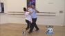Tony Dovolani and Leah Remini practice their routine before week two of Dancing With The Stars.