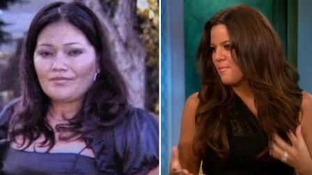 Left: Khloe Kardashian posted a picture of Martha Sanchez on her Instagram on Monday, Sept. 23, 2013.