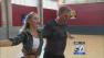 Comedian Bill Engvall practices his routine with partner Emma Slater before Dancing With The Stars.