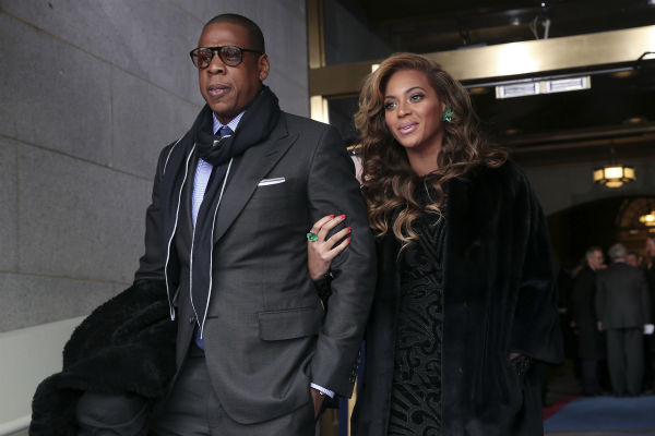 Jay-Z and Beyonce attend the ceremonial...