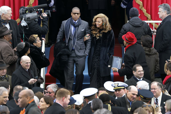 Beyonce and Jay-Z attend the ceremonial...