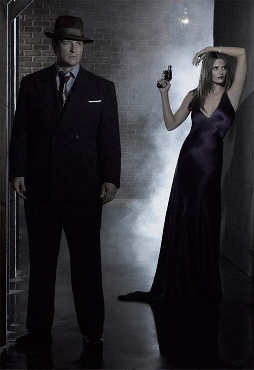 Still image of Nathan Fillion and Stana Katic of...