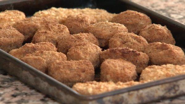 For chicken nuggets, check the facts. You could be buying a product containing chicken and bones mixed together. Avoid products whose ingredient list says 'mechanically separated' if you want your nuggets bone-free.