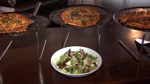 While it's nice to see how many veggies you can top your pizza with, you also want to pair it with a salad. That way, you're upping your produce quotient and that's going to help you feel fuller longer.