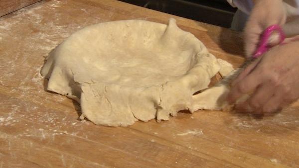 'Every pie should go in the oven hot - 425 for the first 20 minutes gives you a nice bottom crust, sets the dough, keeps the butter from melting all over the place,' said Kleiman.
