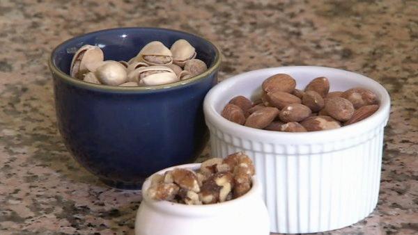 Almonds, walnuts and pistachios appear to encourage the liver to make less LDL or bad cholesterol due to their powerful plant steroids. 

