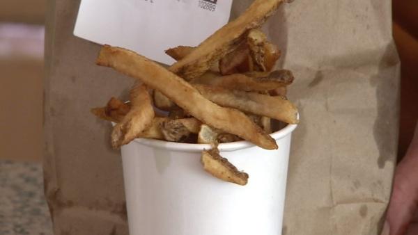 Five Guys' fries ranked No. 2 on Consumer Reports' survey of the best French fries at a fast-food restaurant.  Tasters said the fries have a baked potato taste with the right amount of oil and salt.
