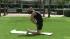 To stimulate the spine, kneel while on the balls...
