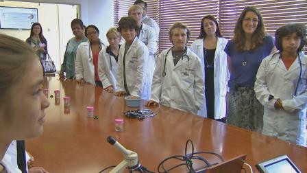 UCLA researchers let kids in the laboratory study how the brain works for their science summer camp session.