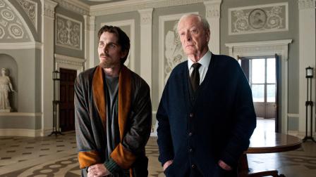 Christian Bale and Michael Caine appear in the 2012 film The Dark Knight Rises.
