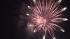Fireworks light up the Rose Bowl Stadium in...