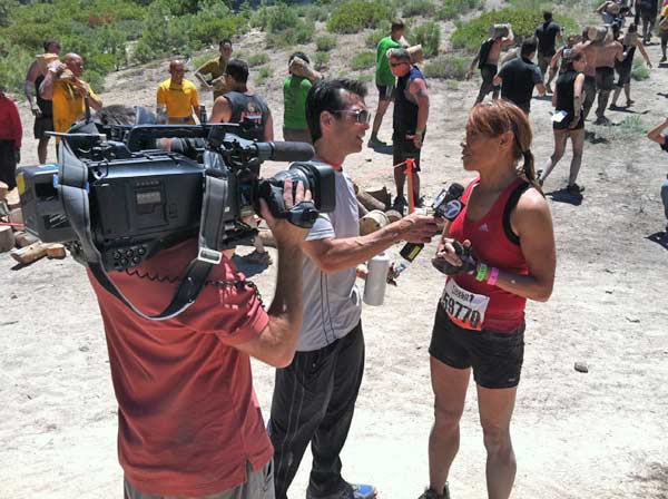 ABC7's David Ono interviews reporter Eileen...