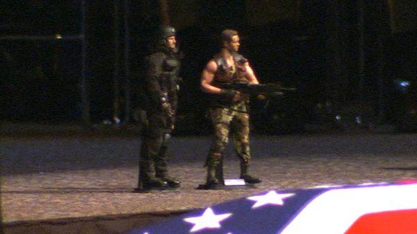 Thousands of people gathered at Grove Community Church in Riverside on Tuesday, Nov. 16, 2010, to say goodbye to a fallen police officer and Iraq War veteran Ryan Bonaminio.