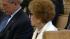 Former first lady Nancy Reagan is seen at the...