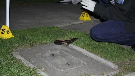 Police released this photo of a gun recovered at the scene of a fatal officer-involved shooting in San Bernardino.