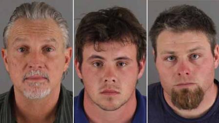 Lonny Remmers, Nicholas Craig and Darryl Jeter (left to right) are shown in these images provided by the Corona Police Department. The three were taken into custody for allegedly abusing and torturing a 13-year-old boy.