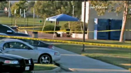 An invesitgation scene for an officer-involved shooting at the Moreno Valley Community Park appears in this photo from July 2012.