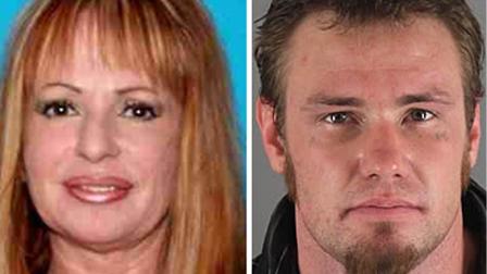 Christine Stewart, 47 (left), and Joseph Dorsey, 28 (right), are seen in this file photo. Dorsey has been formally charged with Stewarts murder after her body was found in a suitcase at a Poway motel on Wednesday, August 8, 2012.